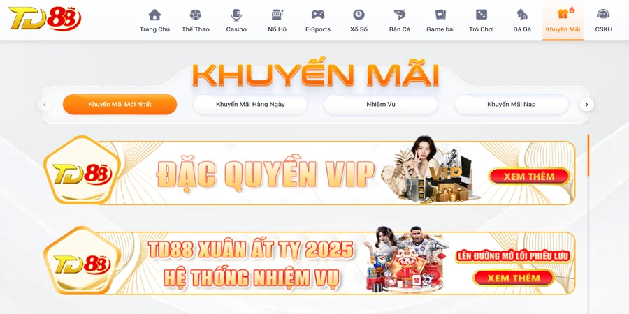khuyến mãi td88