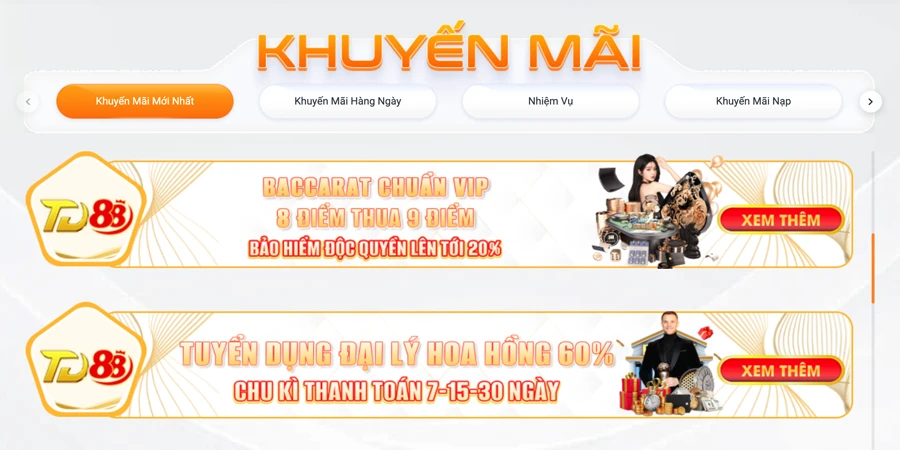 Khuyến mãi td88